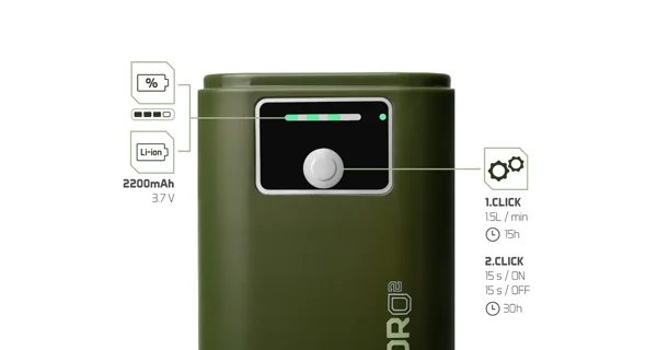 DELPHIN - Okysličovač HydrO2 1,5 W 2200mAh