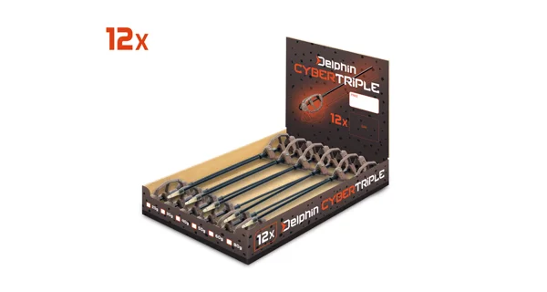 DELPHIN - Olovené krmítko s trubičkou CyberTRIPLE 40 g