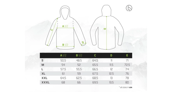 DELPHIN - Outdoorová mikina s kapucňou Ixtera Camotic veľ. 3XL