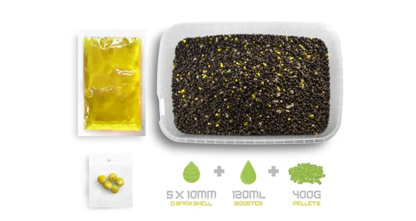DELPHIN - Pelety Pellet box Reaxe Ready&Go 400 g Kukurica-Ananás