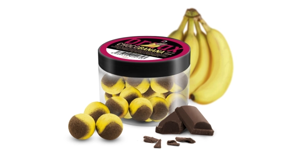DELPHIN - Plávajúce boilie BreaX POP 16 mm 50 g Čokoláda Banán