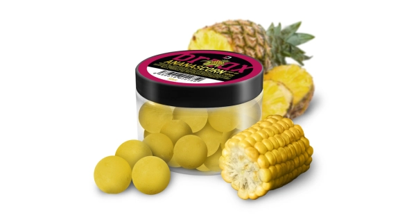 DELPHIN - Plávajúce boilie BreaX POP 16 mm 50 g Kukurica Ananás