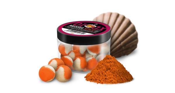 DELPHIN - Plávajúce boilie BreaX POP 16 mm 50 g Mušle Korenie