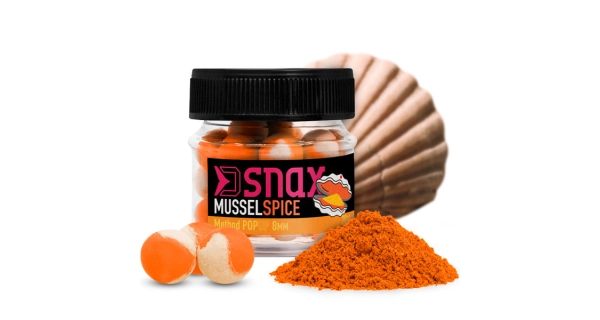 DELPHIN - Plávajúce boilie D SNAX POP 10 mm 20 g Mušle Korenie