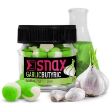 DELPHIN - Plávajúce boilie D SNAX POP 12 mm 20 g Cesnak-Butyric