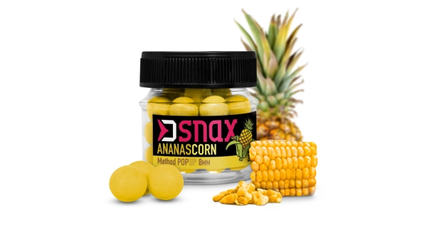 DELPHIN - Plávajúce boilie D SNAX POP 5,5 mm 20 g Kukurica Ananás