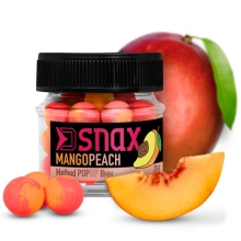 DELPHIN - Plávajúce boilies D SNAX POP 10 mm 20 g Mango Broskyňa