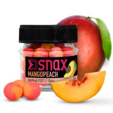 DELPHIN - Plávajúce boilies D SNAX POP 12 mm 20 g Mango Broskyňa