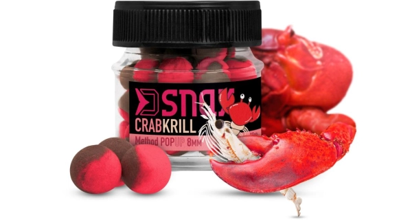 DELPHIN - Plávajúce boilies D SNAX POP 8 mm 20 g Krab Krill