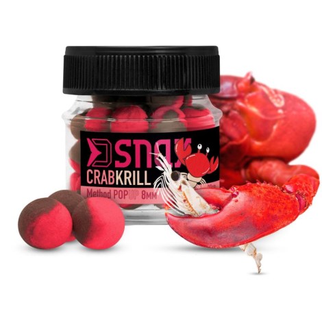 DELPHIN - Plávajúce boilies D SNAX POP 8 mm 20 g Krab Krill