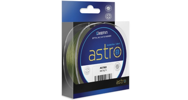 DELPHIN - Pletená šnúra Astro 8 Zelená 0,17 mm 300 m