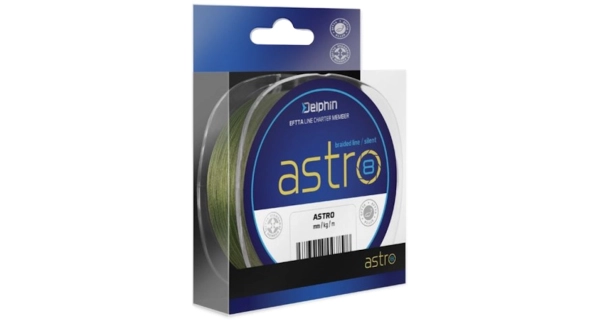 DELPHIN - Pletená šnúra Astro 8 Zelená 0,21 mm 130 m