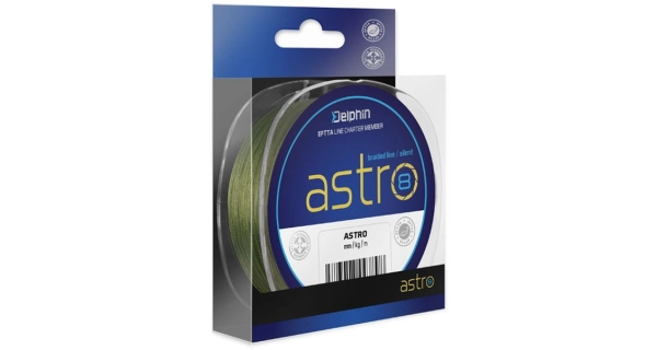 DELPHIN - Pletená šnúra Astro 8 Zelená 0,23 mm 130 m
