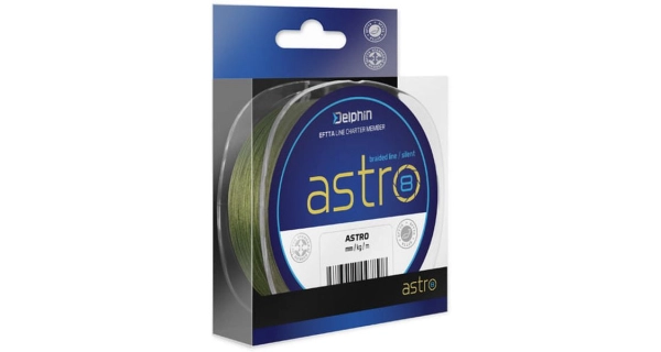 DELPHIN - Pletená šnúra Astro 8 Zelená 0,27 mm 300 m