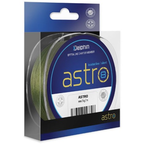 DELPHIN - Pletená šnúra Astro 8 Zelená 0,33 mm 130 m