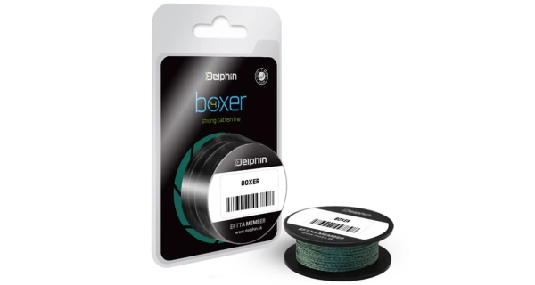 DELPHIN - Pletená šnúra Boxer 0,60 mm 52,6 kg 10 m Zelená