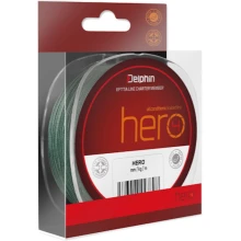 DELPHIN - Pletená šnúra Hero 4 Zelená 0,12 mm 117 m