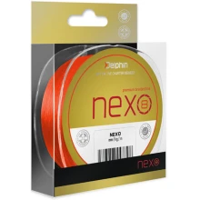 DELPHIN - Pletená šnúra Nexo 8 Fluo oranžová 0,18 mm 25,6 lb 130 m