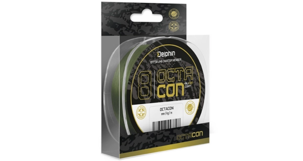 DELPHIN - Pletená šnúra OctaCON 0,10 mm 6,2 kg 135 m Zelená