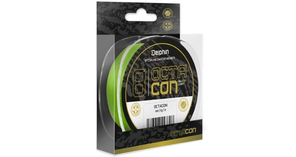 DELPHIN - Pletená šnúra OctaCON 0,18 mm 11,5 kg 135 m Fluo Zelená