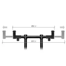 DELPHIN - Predná FlexiMAG hrazda pre 2 prúty RPX / ProSTALX BW 25-37 cm