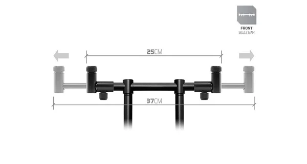 DELPHIN - Predná FlexiMAG hrazda pre 2 prúty RPX / ProSTALX BW 25-37 cm