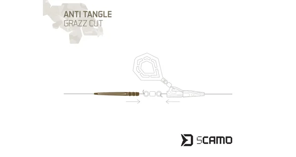 DELPHIN - Prevleky proti zamotaniu sCAMO GRAZZ Cut 55 mm 10 ks