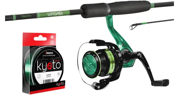 DELPHIN - Prívlačový set GreenSpin 2T 210 cm 30 g + VLASEC ZADARMO