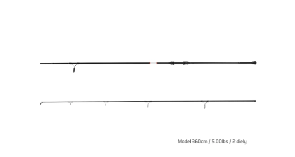 DELPHIN - Prút Bomber 390 cm 5 lb