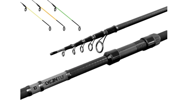 DELPHIN - Prút Lycan TeleFeeder 3,9 m 100 g + 3 špičky