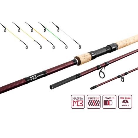 DELPHIN - Prút Magma M3 Medium Feeder 360 cm 120 g 3 diely