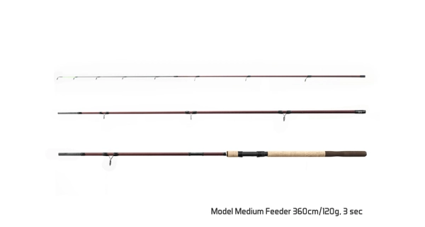 DELPHIN - Prút Magma M3 Medium Feeder 360 cm 120 g 3 diely
