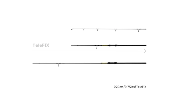 DELPHIN - Prút Stalx 270 cm 2,75 lb TeleFix