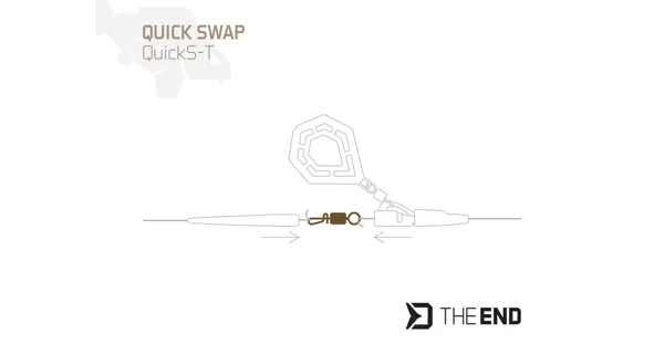 DELPHIN - Rýchlovýmenný obratlík TheEND QuickS-T veľ. 4 35 kg 10 ks
