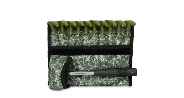DELPHIN - Sada kolíkov s kladivom FIXT C2G 30 cm 10 ks