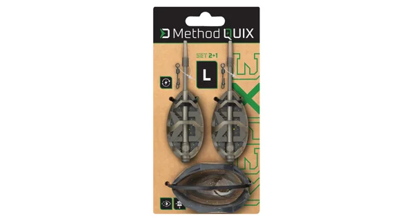 DELPHIN - Sada kŕmidiel s formičkou Method QUIX Reaxe 2+1 L 40 g