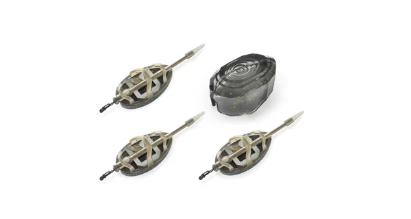 DELPHIN - Sada kŕmidiel s formičkou Method QUIX Reaxe L 3+1 30 g + 40 g + 50 g