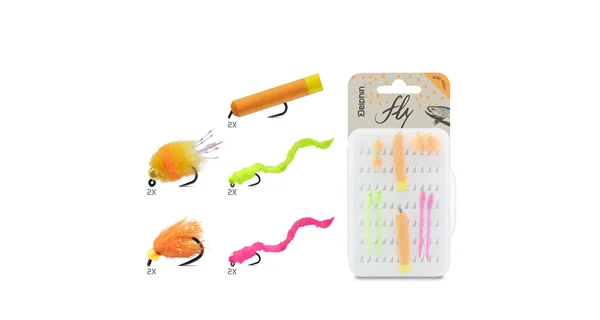 DELPHIN - Sada umelých mušiek FLY Bung Trout 10 ks