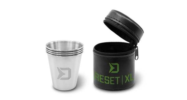 DELPHIN - Set nerezových pohárikov Reset XL 4v1