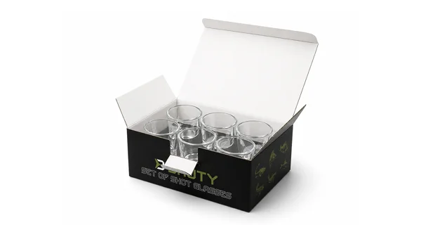 DELPHIN - Set sklenených pohárov SHOTY 6v1 55 ml 6 ks