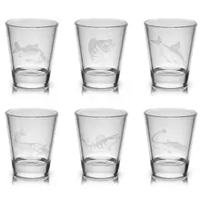 DELPHIN - Set sklenených pohárov SHOTY 6v1 55 ml 6 ks