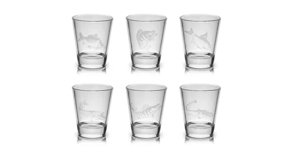 DELPHIN - Set sklenených pohárov SHOTY 6v1 55 ml 6 ks