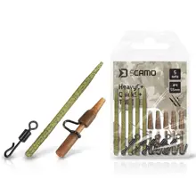 DELPHIN - Set závesky, prevleky a obratlíky sCAMO HeavyC + QuickS veľ. 4 + Tube 5 ks