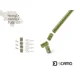 DELPHIN - Set závesky, prevleky a obratlíky sCAMO HeavyC + Swivel veľ. 4 + Tube 5 ks