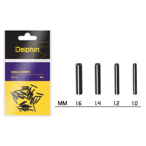 DELPHIN - Single CRIMPS 40 ks 1,4 mm