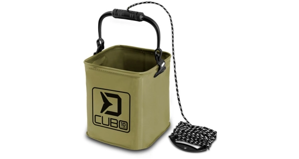 DELPHIN - Skladacie vedro CUBO 10 l + Povraz 7 m