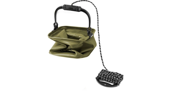 DELPHIN - Skladacie vedro CUBO 5 l + Povraz 5 m