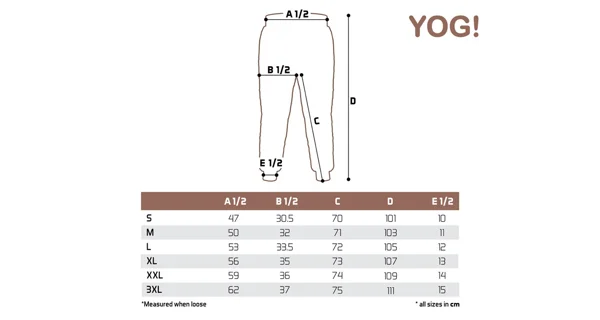 DELPHIN - Tepláky YOG! veľ. 2XL