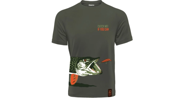 DELPHIN - Tričko CATCH ME! šťuka veľ. 3XL