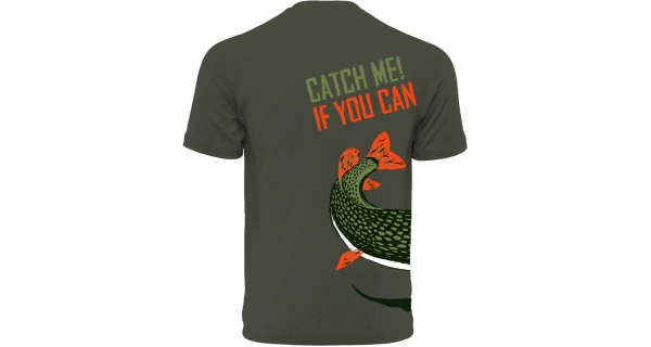 DELPHIN - Tričko CATCH ME! šťuka veľ. 3XL